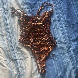Forever 21 Animal Print Bodysuit